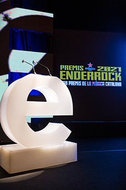 L'escenari dels Premis Enderrock 2021 